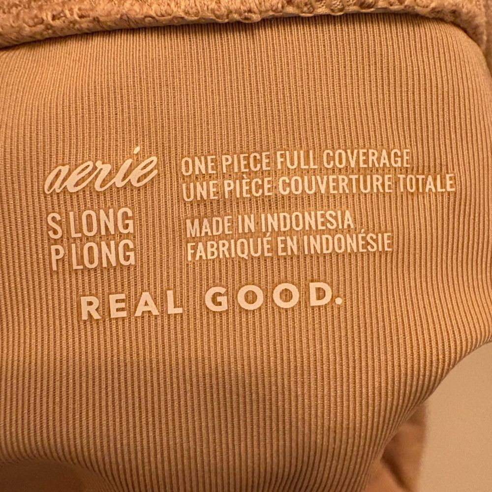 Aerie Tan One Piece swimsuit - Picture 4 of 4